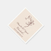 モダン応援30年エレガント誕生日ナプキンス スタンダードカクテルナプキン (角)