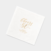 モダン応援80th誕生日パーティー 箔ナプキン (左)