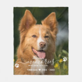 モダン思お気に入りの出パーソナライズされたペット フリースブランケット (正面)