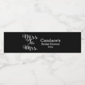 モダン恋しく思ブライダルシャワー ペットボトルラベル (シングルラベル)