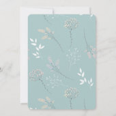 モダン恋しく思夫人のブライダルシャワー招待 招待状 (裏面)