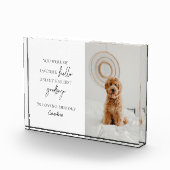 モダン悔やみや弔慰死別ペットメモリアル フォトブロック (右)