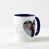 「モダン愛するパパ/パパ」 2ハート形の写真 マグカップ (正面右)