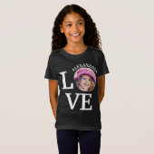 モダン愛カスタム写真テンプレートTシャツ Tシャツ (正面フル)