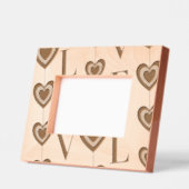 「モダン愛」とハートストリングアート レーザー彫刻フレーム (左)