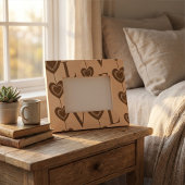 「モダン愛」とハートストリングアート レーザー彫刻フレーム