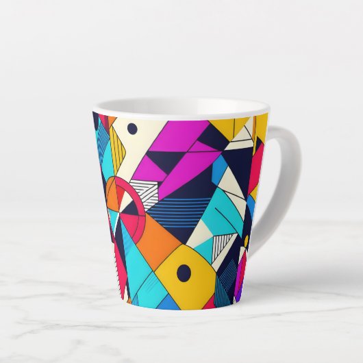 モダン感じ カフェラテマグ (右アングル)