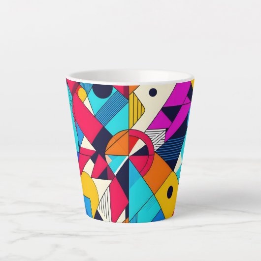 モダン感じ カフェラテマグ (正面)