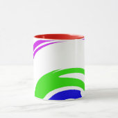 モダン感動的とカラースタイリッシュアート マグカップ (中央)