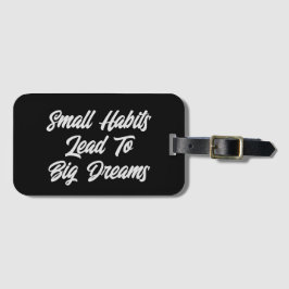 モダン感動的クール文字引用文メンズ ラゲッジタグ