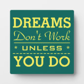 モダン感動的タイポグラフィ引用文 フォトプラーク (正面)