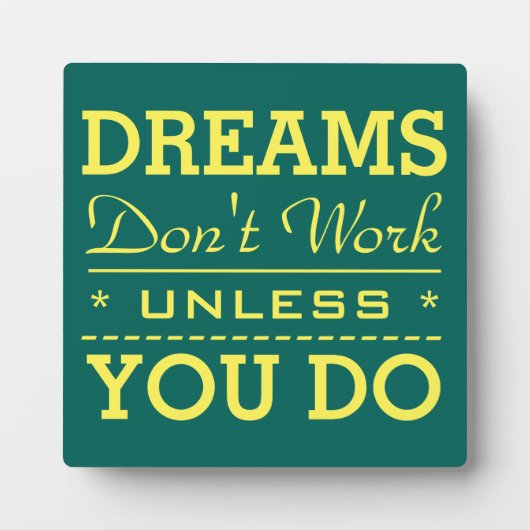 モダン感動的タイポグラフィ引用文 フォトプラーク (正面)