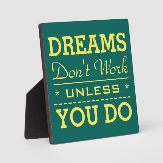 モダン感動的タイポグラフィ引用文 フォトプラーク (正面)