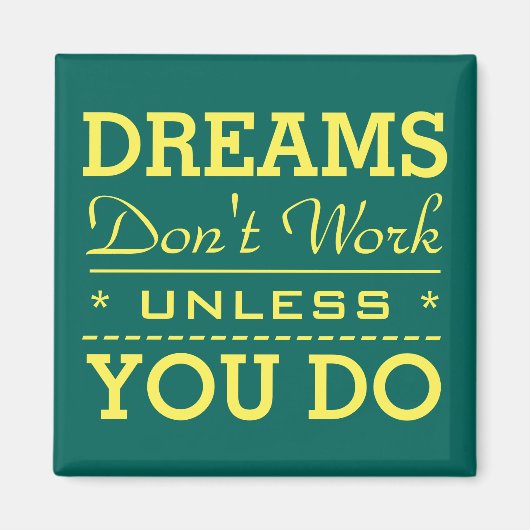 モダン感動的タイポグラフィ引用文 マグネット (正面)