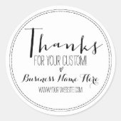 「モダン感謝していお前のカスタムだ！」 ビジネス ラウンドシール (正面)