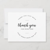 モダン感謝していはサポートカード サンキューカード (正面)