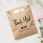 モダン感謝していは、スクリプトSocial Handleをハンドレットした フェイバーバッグ (封をした状態)