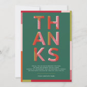 モダン感謝していカラフル企業のホリデーカード シーズンカード (正面)