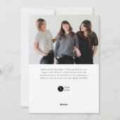 モダン感謝していカラフル企業のホリデーカード シーズンカード (裏面)