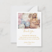 モダン感謝していゴールデンシック ノートカード (正面)