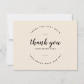 モダン感謝していサポート・カード サンキューカード (正面)