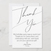 モダン感謝していスタイリッシュミニマリスト甘い16 ノートカード (正面)