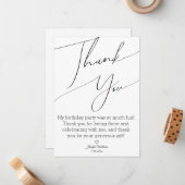 モダン感謝していスタイリッシュミニマリスト甘い16 ノートカード (正面/裏面インサイチュ)