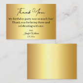 モダン感謝していハッピーバースデー ノートカード (正面/裏面)