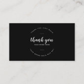 モダン感謝してい小を支える 名刺 (正面)