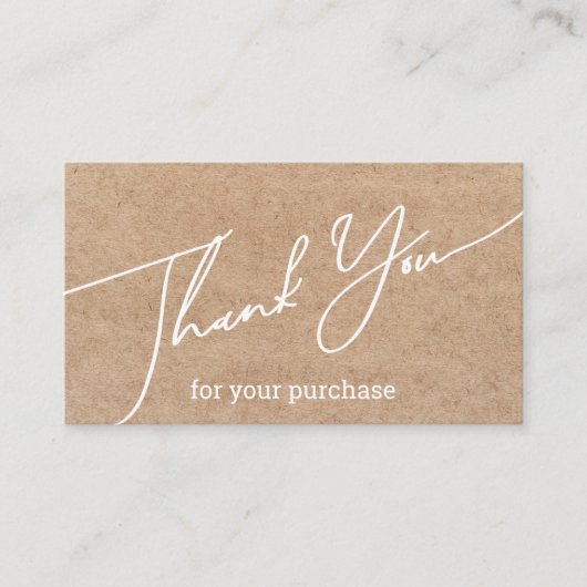 モダン感謝してい小ビジネスクラフトトレンディーシック エンクロージャーカード (正面)