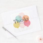 モダン感謝してい束 スクエアシール (封筒)