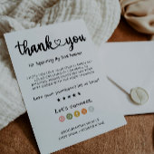 モダン感謝してい購入 サンキューカード