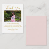 モダン感謝してい黄金あなた赤ちゃんシャワー写真予算 ノートカード (正面/裏面)