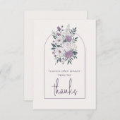 モダン感謝ラベエレガントンダフローラアーチ サンキューカード (正面/裏面)