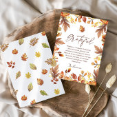 モダン感謝祭素朴秋秋に感謝 シーズンカード