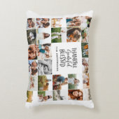 モダン感謝賛美数々の写真エレガント脚本 アクセントクッション (正面(垂直))