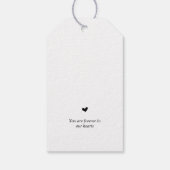 モダン慰霊蝋燭葬祭ラベル ギフトタグ (裏面)