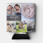 モダン懇親会写真コラージファミリー 缶クーラー (正面)