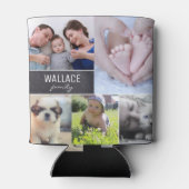 モダン懇親会写真コラージファミリー 缶クーラー (裏面)