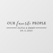 「モダン我が国お気に入りの民」の結婚鏡デカール ウィンドウサイン (シート)