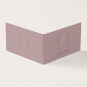 モダン手書きスクリプエレガントトテンプレートラグジュアリー 名刺 (外部)