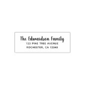 モダン手書きスクリプトファミリ名 セルフインキングスタンプ (デザイン)