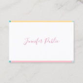 モダン手書き名シンプルテンプレートトレンディー 名刺 (正面)