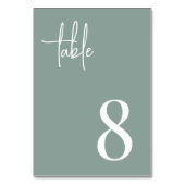 モダン手書き+クラシックセリフ テーブルナンバー (裏面)