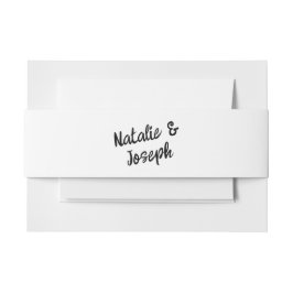 モダン手書ユニーク結婚レトロはっきりしたズ 招待状ベリーバンド