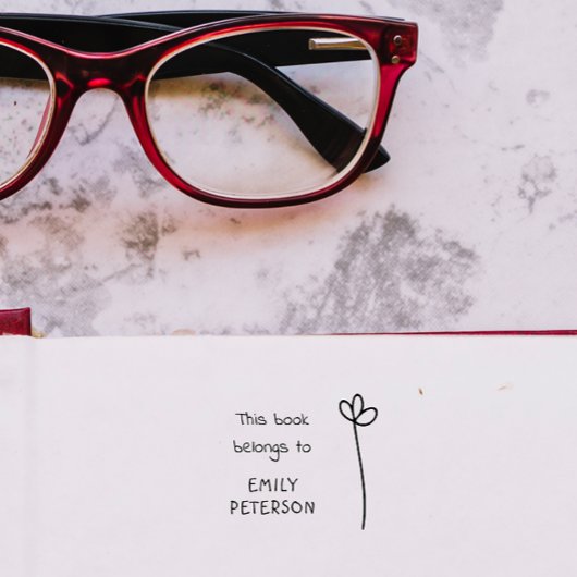 モダン手書名前をカスタムする書 ラバースタンプ