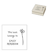 モダン手書名前をカスタムする書 ラバースタンプ (押印)