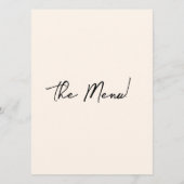 モダン手書描予測できなレトロ メニュー (裏面)