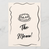 モダン手書描予測できなレトロ メニュー (裏面)