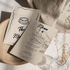 モダン手書描予測できなレトロ メニュー